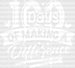 100 Days Of Making A Difference DTF Transfer ready2transfer White