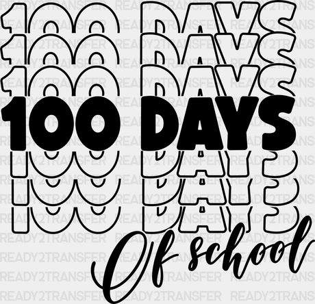 100 Days Of School Dtf Transfer