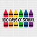 100 Days Of School DTF Transfer ready2transfer Black
