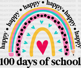 100 Days Of School Happy Dtf Transfer