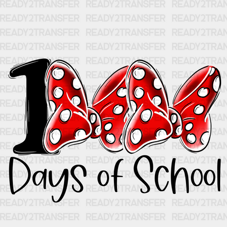 100 Days Of School Minnie Dtf Transfer