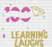 100 Days Of Sparkle And Learning Laughs DTF Transfer ready2transfer White