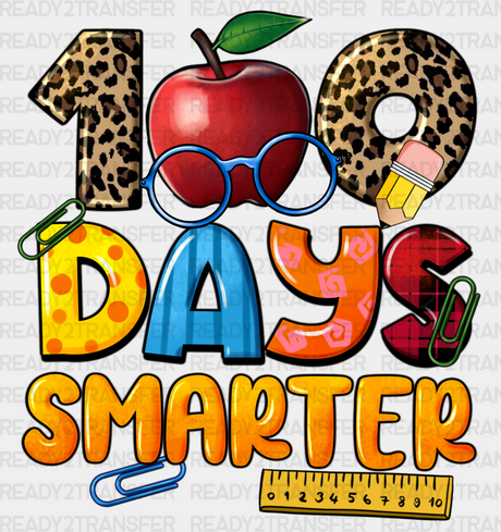 100 Days Smarter Leopard Dtf Transfer