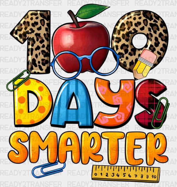 100 DAYS SMARTER LEOPARD DTF Transfer