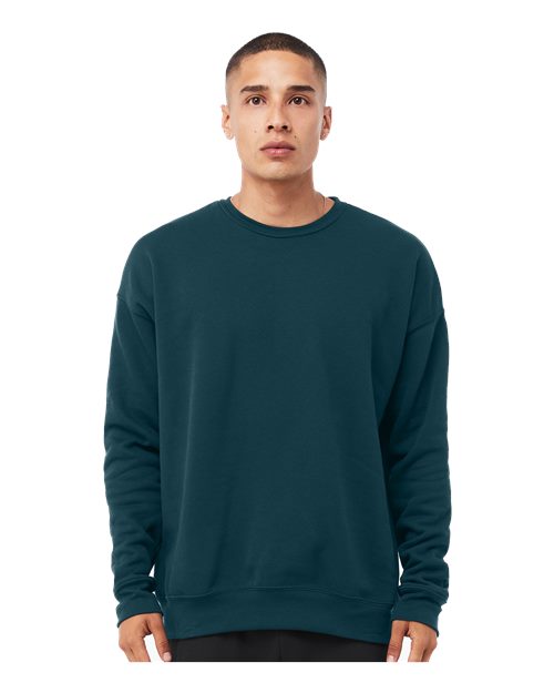 Unisex Sponge Fleece Drop Shoulder Crewneck Sweatshirt BELLA + CANVAS Atlantic