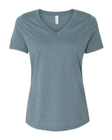 Women's Relaxed Heather CVC V-Neck Tee BELLA + CANVAS Heather Slate