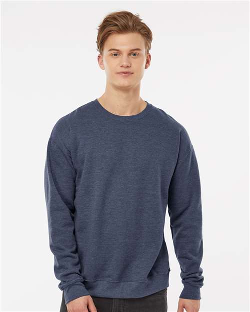 Unisex Fleece Crewneck Sweatshirt Tultex Heather Denim