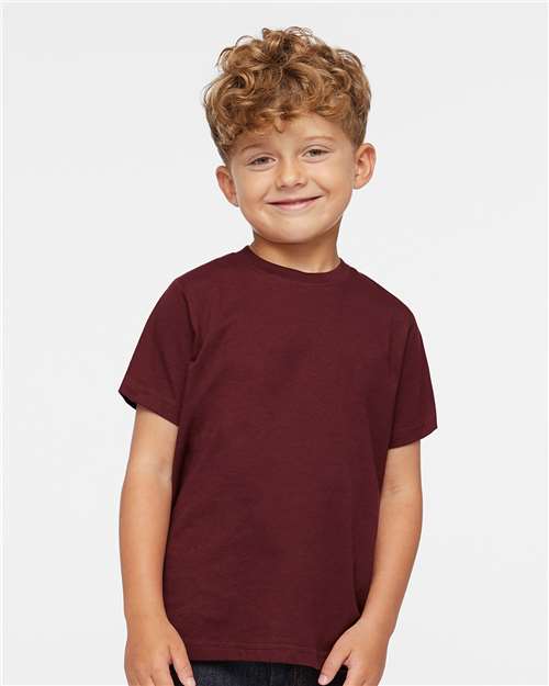 Toddler Fine Jersey Tee Rabbit Skins Maroon