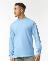 Unisex Garment-Dyed Heavyweight Long Sleeve T-Shirt Comfort Colors Hydrangea