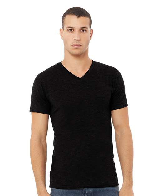 Unisex Heather CVC V-Neck Tee