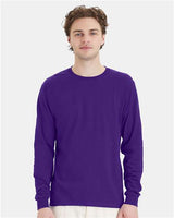 Essential-T Long Sleeve T-Shirt Hanes Athletic Purple