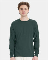Essential-T Long Sleeve T-Shirt Hanes Athletic Dark Green
