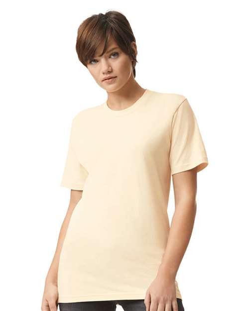 Unisex Fine Jersey Tee American Apparel Cream