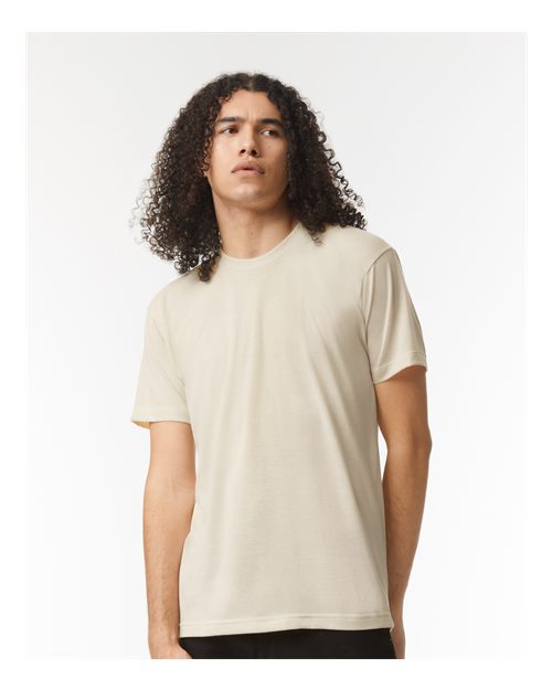 Unisex Triblend Track Tee American Apparel Tri-Cream