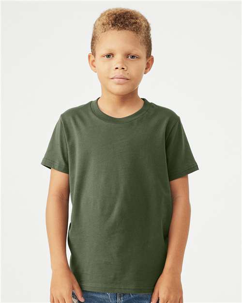 Youth Jersey Tee BELLA + CANVAS Military Green