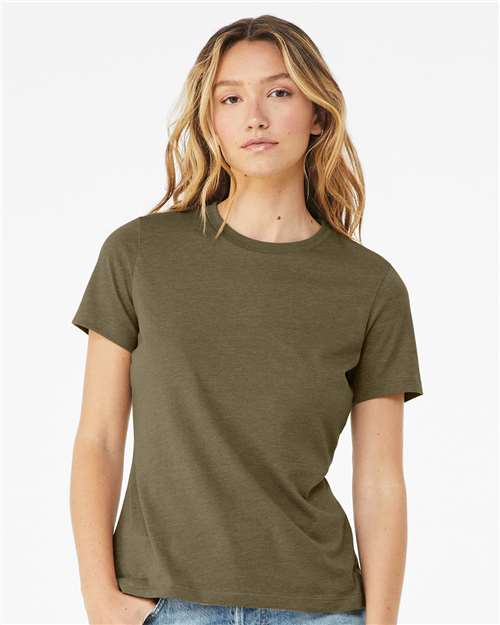 Women’s Relaxed Fit Heather CVC Tee BELLA + CANVAS Heather Olive