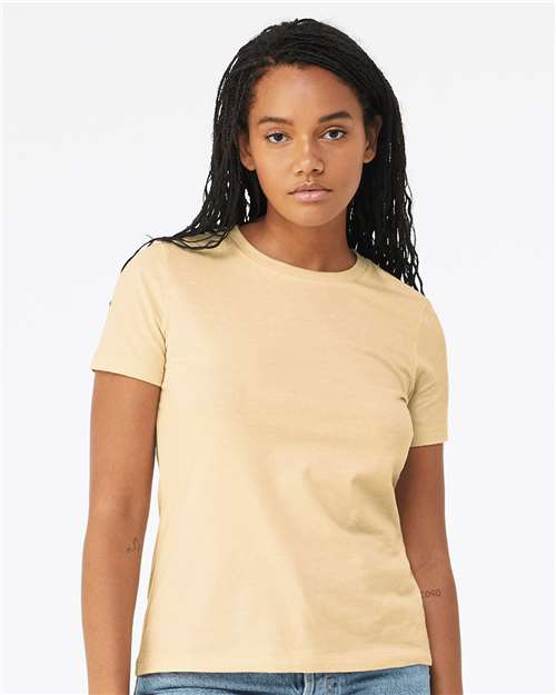 Women’s Relaxed Fit Heather CVC Tee BELLA + CANVAS Heather Soft Cream