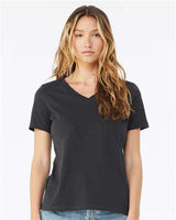 Women’s Relaxed Jersey V-Neck Tee BELLA + CANVAS Dark Grey S