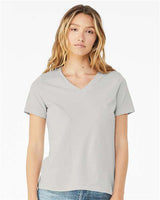 Women’s Relaxed Jersey V-Neck Tee BELLA + CANVAS Silver S