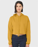 Women's Crop Hoodie Sweatshirt BELLA + CANVAS Heather Mustard
