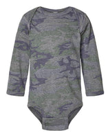 Infant Fine Jersey Long Sleeve Bodysuit Rabbit Skins Vintage Camo