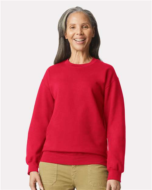 Unisex Softstyle® Midweight Crewneck Sweatshirt Gildan Red
