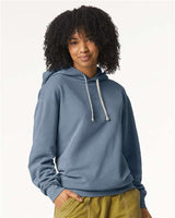 Unisex Garment-Dyed Lightweight Hooded Sweatshirt Comfort Colors Blue Jean