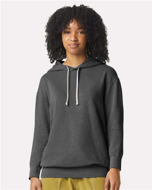Unisex Garment-Dyed Lightweight Hooded Sweatshirt Comfort Colors Pepper