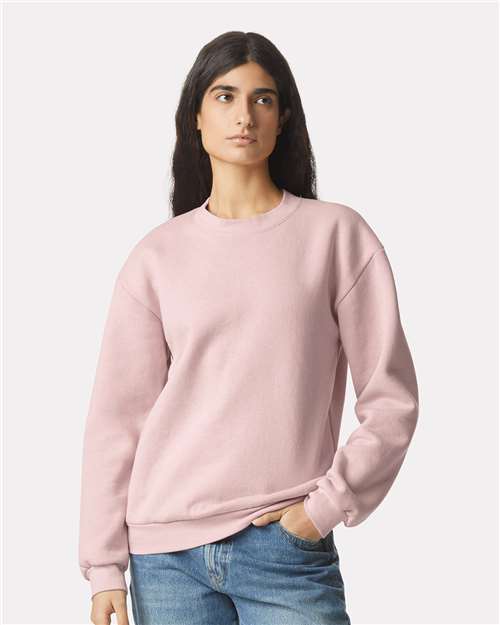 Unisex ReFlex Fleece Crewneck Sweatshirt American Apparel Blush