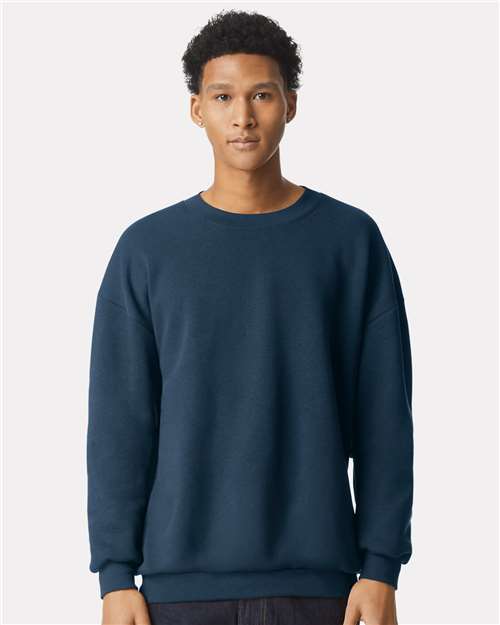 Unisex ReFlex Fleece Crewneck Sweatshirt American Apparel Sea Blue