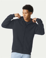 Unisex ReFlex Fleece Full-Zip Hoodie Sweatshirt American Apparel Black