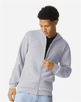 Unisex ReFlex Fleece Full-Zip Hoodie Sweatshirt American Apparel Heather Grey