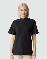Unisex Pique Mock Neck Tee