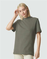 Unisex Pique Mock Neck Tee American Apparel Lieutenant