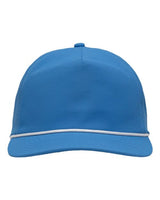 Five-Panel Ripstop Cap Sportsman Azure Blue Adjustable