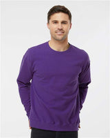 Unisex Fleece Crewneck Sweatshirt Tultex Purple