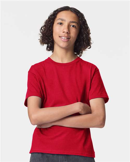 Youth Fine Jersey Tee American Apparel Red