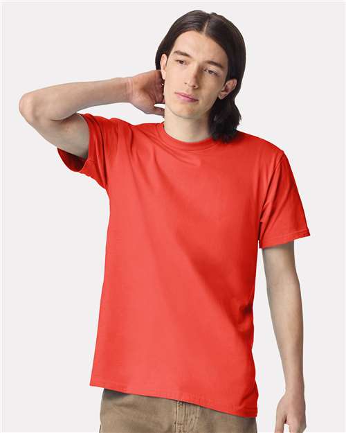 Unisex Fine Jersey Tee American Apparel Coral
