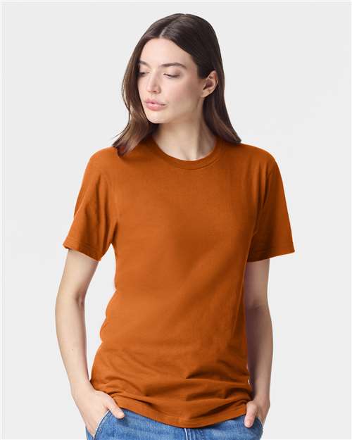 Unisex Fine Jersey Tee American Apparel Rust