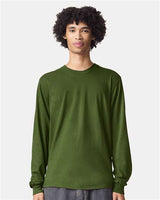 Unisex Fine Jersey Long Sleeve Tee American Apparel Olive