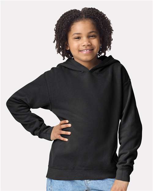 Youth Garment-Dyed Lightweight Hooded Sweatshirt