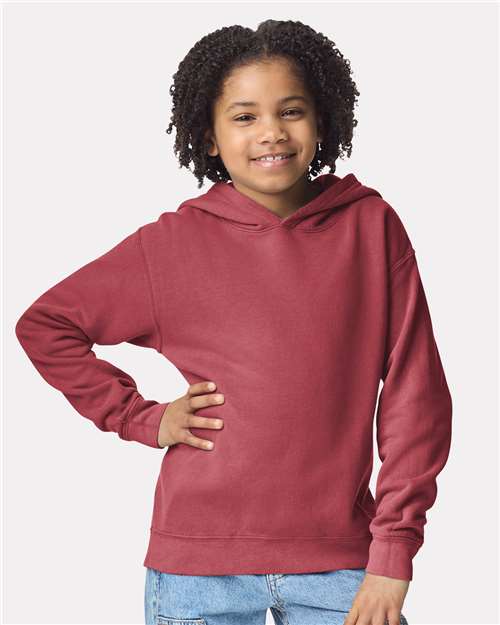 Youth Garment-Dyed Lightweight Hooded Sweatshirt