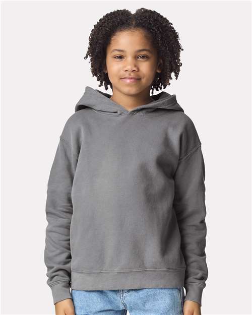 Youth Garment-Dyed Lightweight Hooded Sweatshirt