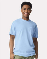 Unisex Garment-Dyed Heavyweight Pocket T-Shirt Comfort Colors Hydrangea