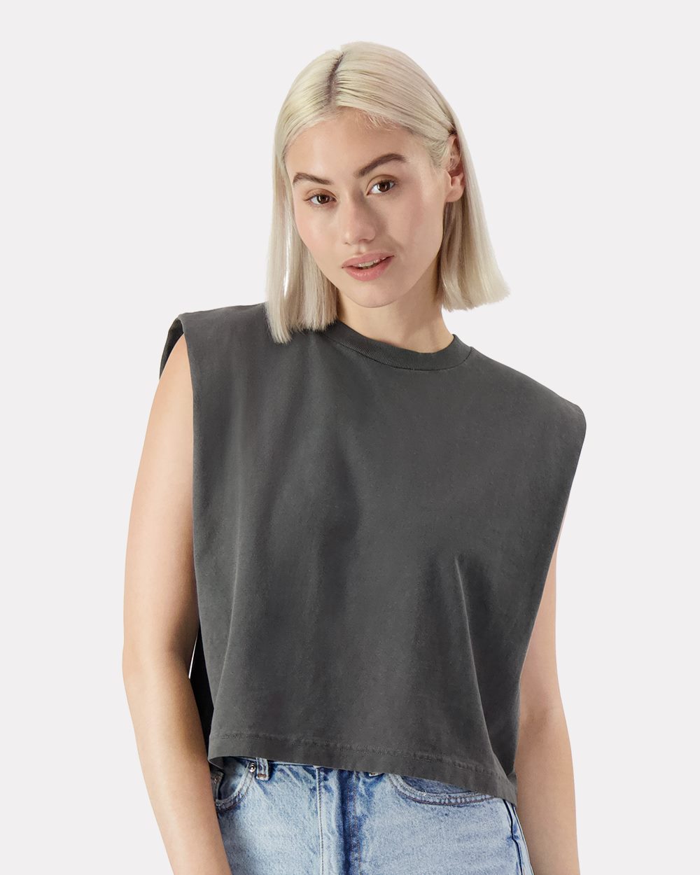 Women's Heavyweight Cotton Garment-Dyed Muscle Tee