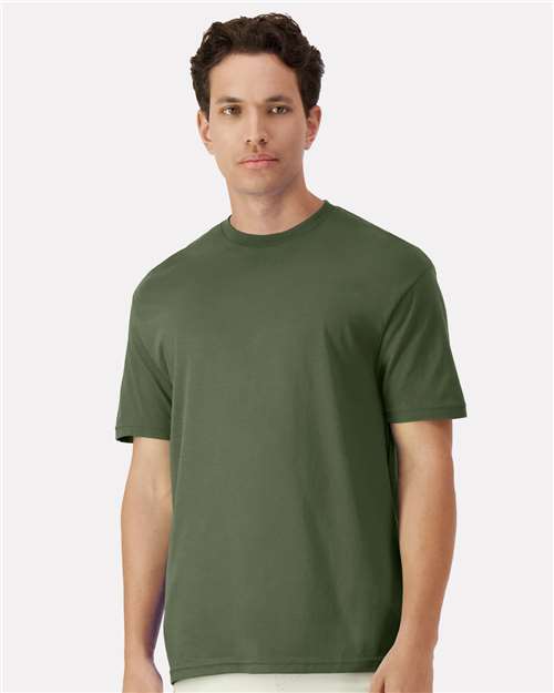 Unisex Light Cotton T-Shirt Gildan Military Green