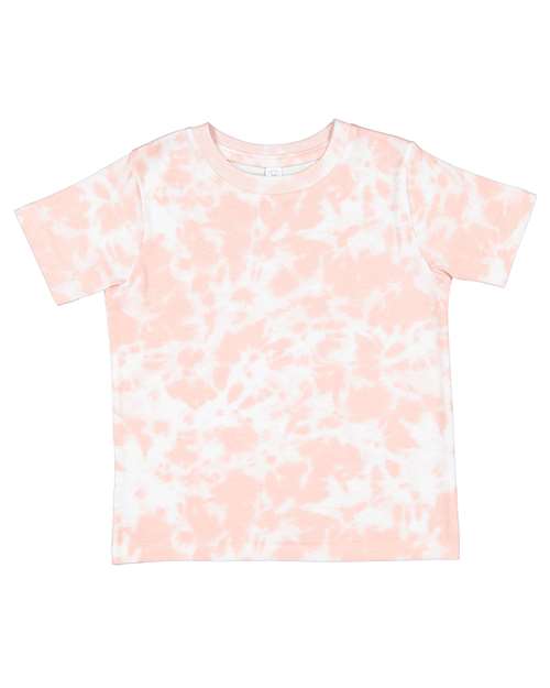 Toddler Fine Jersey Tee - Extended Colors Rabbit Skins Rose Tie Dye