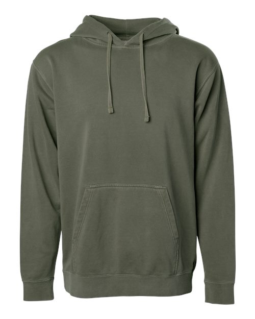 Unisex Midweight Pigment-Dyed Hooded Sweatshirt