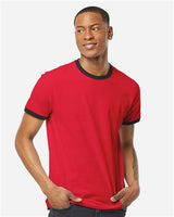 Unisex Fine Jersey Ringer T-Shirt
