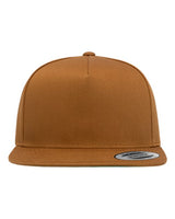 Five-Panel Cotton Twill Snapback Cap